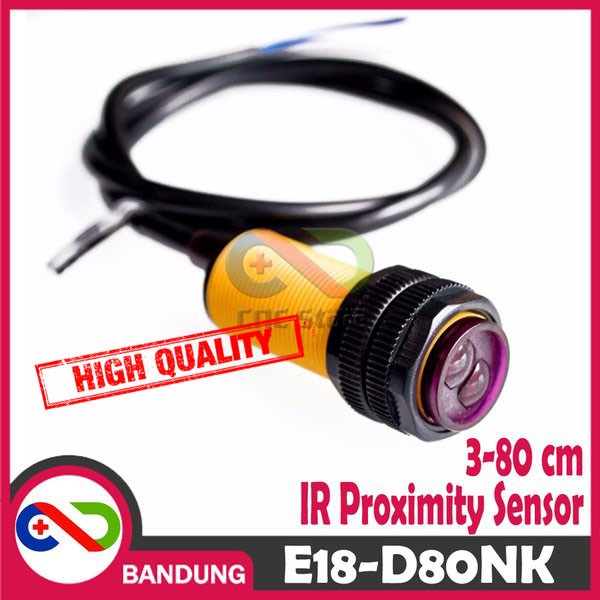 E18-D80NK SENSOR JARAK ADJUSTABLE INFRARED SENSOR SWITCH 3-80CM PROXIMITY DETECTION RANGE DISTANCE