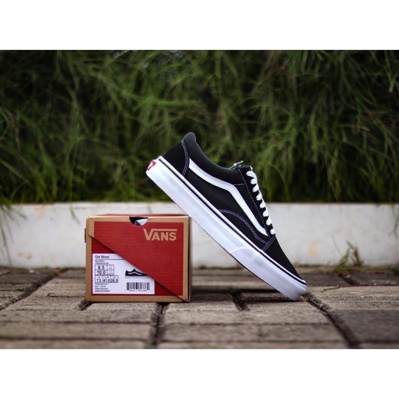 Jual VANS OLD SKOOL BLACK WHITE ORIGINAL 100% | Shopee Indonesia