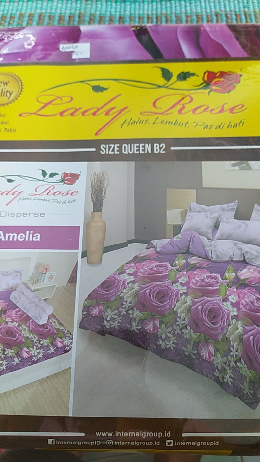 Sprei Lady Rose 160 X 200 Queen Size Berbagai Motif Murah