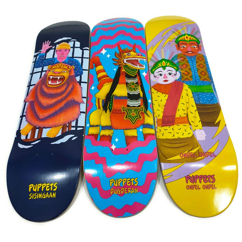 PUPPETS skateboard people power trust  series premium grade canadian maple original