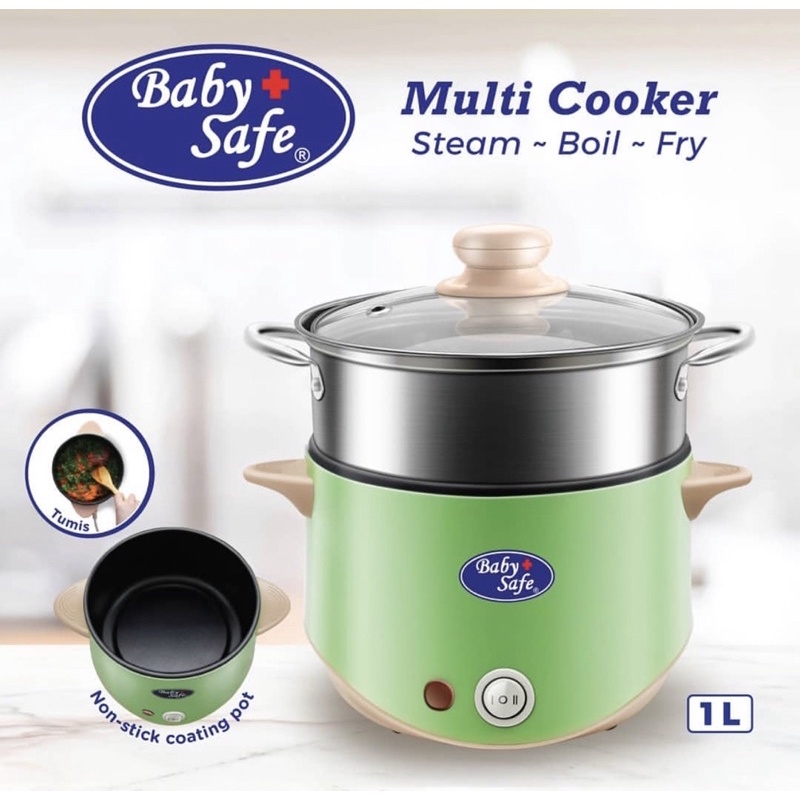 Baby Safe Multi Cooker LB011 - Perlengkapn MPasi anak