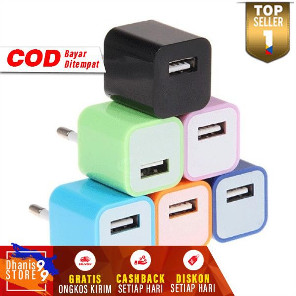 Charger USB Cable Data EU Plug Carger HP Murah Adapter Casan Handphone