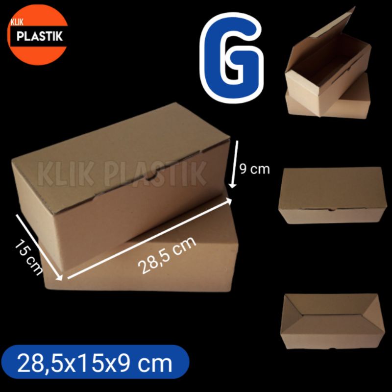 

KARDUS G PUTIH KOTAK KARTON BOX DUS SEPATU PACKING HP AKSESORIS