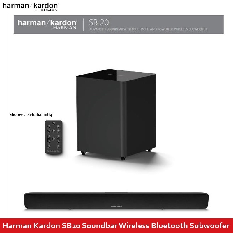 Harman Kardon HK SB20 Soundbar Wireless Bluetooth Subwoofer TV Speaker