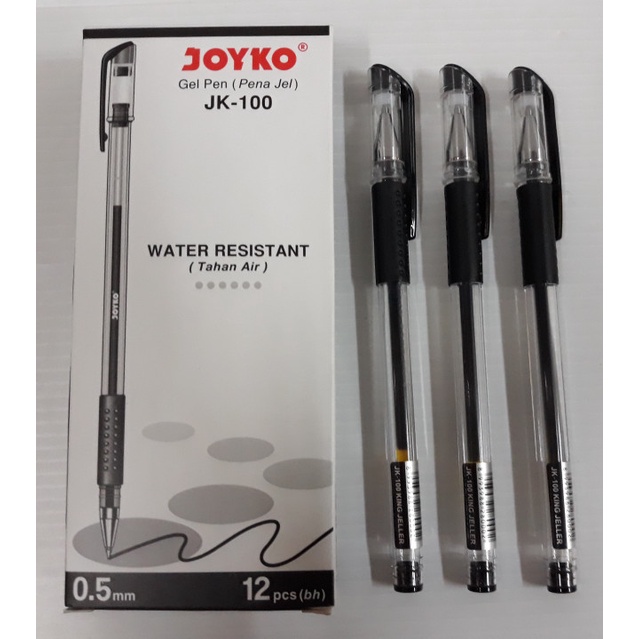 

PROMO Ballpoint Gel Joyko JK-100 0,5 - Hitam (Pack 12 Pcs)