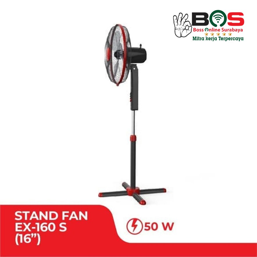 Kipas Angin Berdiri Stand Fan Kaki Silang 16 Inch Maspion EX-160S