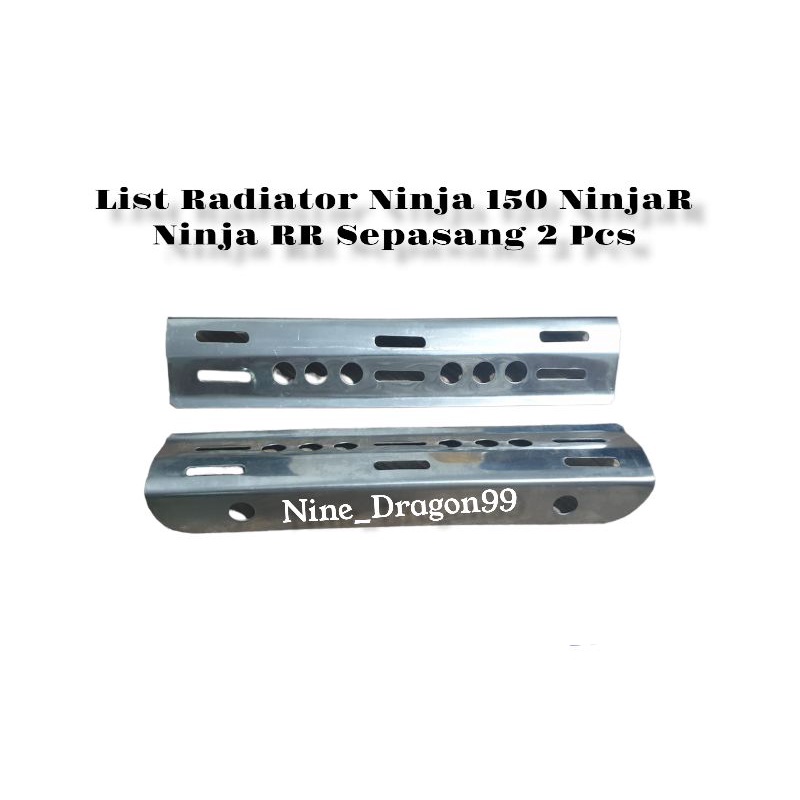 List Radiator Ninja 150 Ninja R Ninja RR Stainless Sepasang Kiri - Kanan