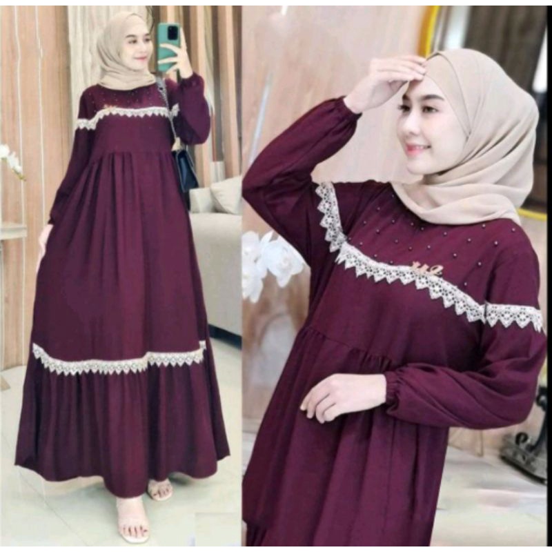 Gamis wanita terbaru dan terlaris 2022 dres ukuran L/XL