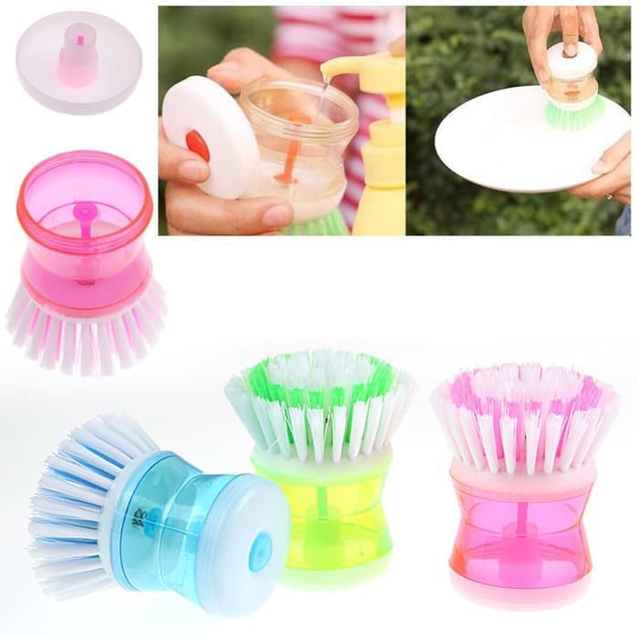 Sikat Cuci Piring + Dispenser Sabun Dishwashing Brush