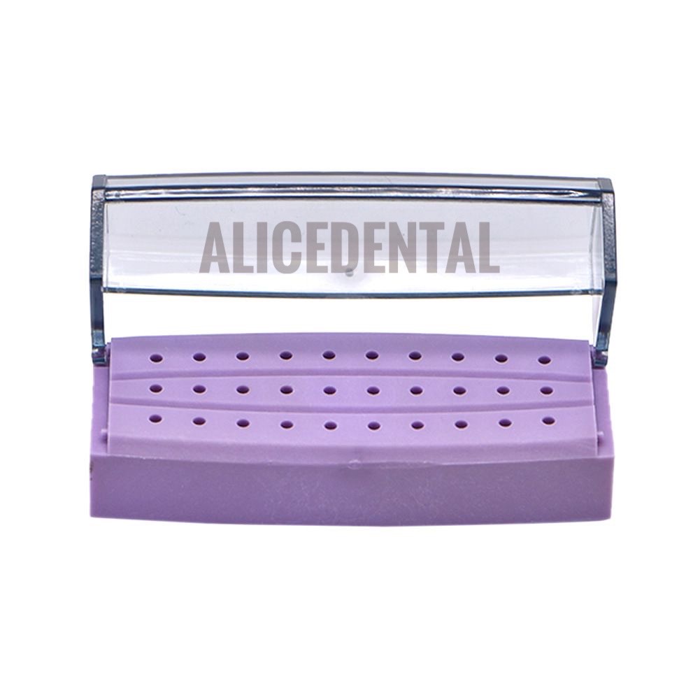 HIGH QUALITY Tempat bur highspeed 30 holes dental bur block kotak bur gigi high speed autoclavable