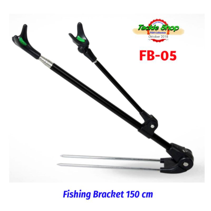 Cagak Joran Teleskopik Double Bracket 156 cm     FB-05