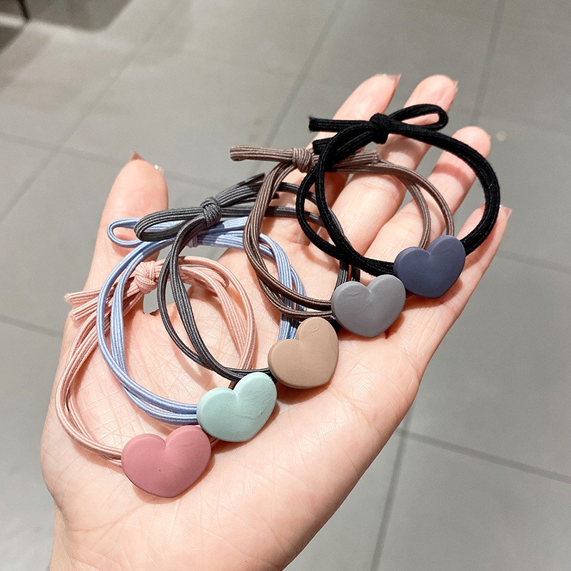 IKATAN RAMBUT KOREA ICON LOVE IMPORT / IKAT RAMBUT KARET MOTIF KOREA STYLE-1