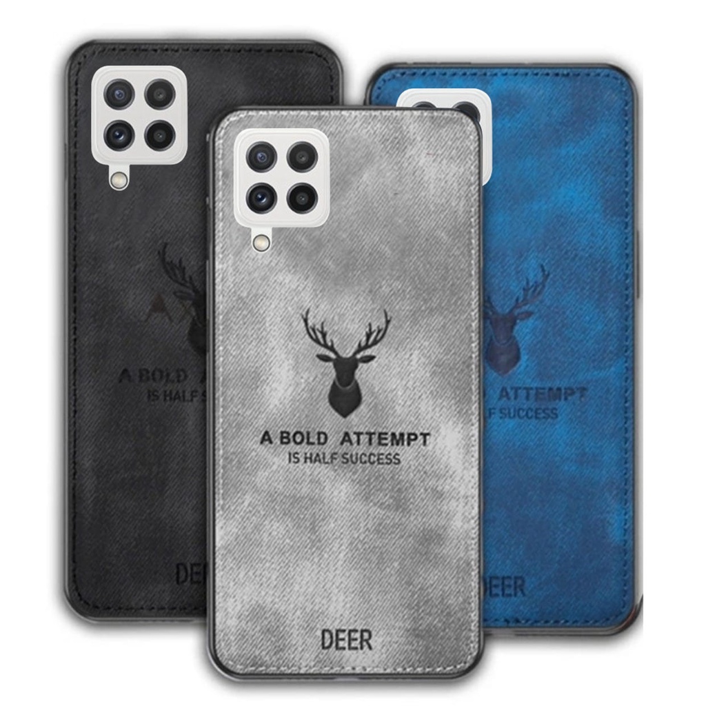 Promo Case Deer Samsung A22 4G DEER SOFTCASE JEANS CANVAS PELINDUNG BELAKANG