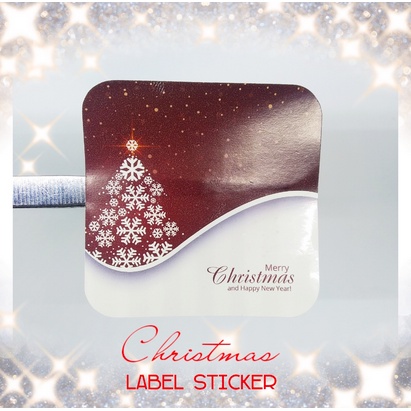 

Christmas Sticker Label Stiker Ucapan Natal Tempelan Hadiah 6 cm v07