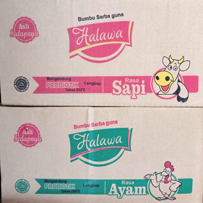 

Halawa Karton Bumbu masak serbaguna + Probiotik