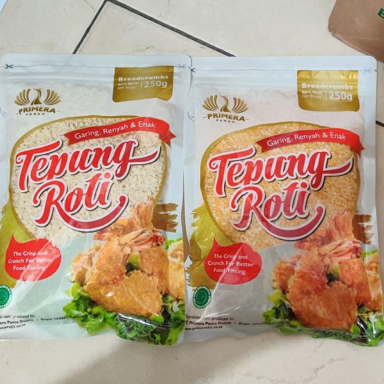 

SPOT!!!! Tepung Roti / Panir Serbaguna Renyah 250gr Primera Panko MIX / White Pouch Ziplock READY