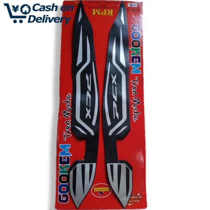 COD silver karpet pijakan kaki motor bordes pcx 150 lokal