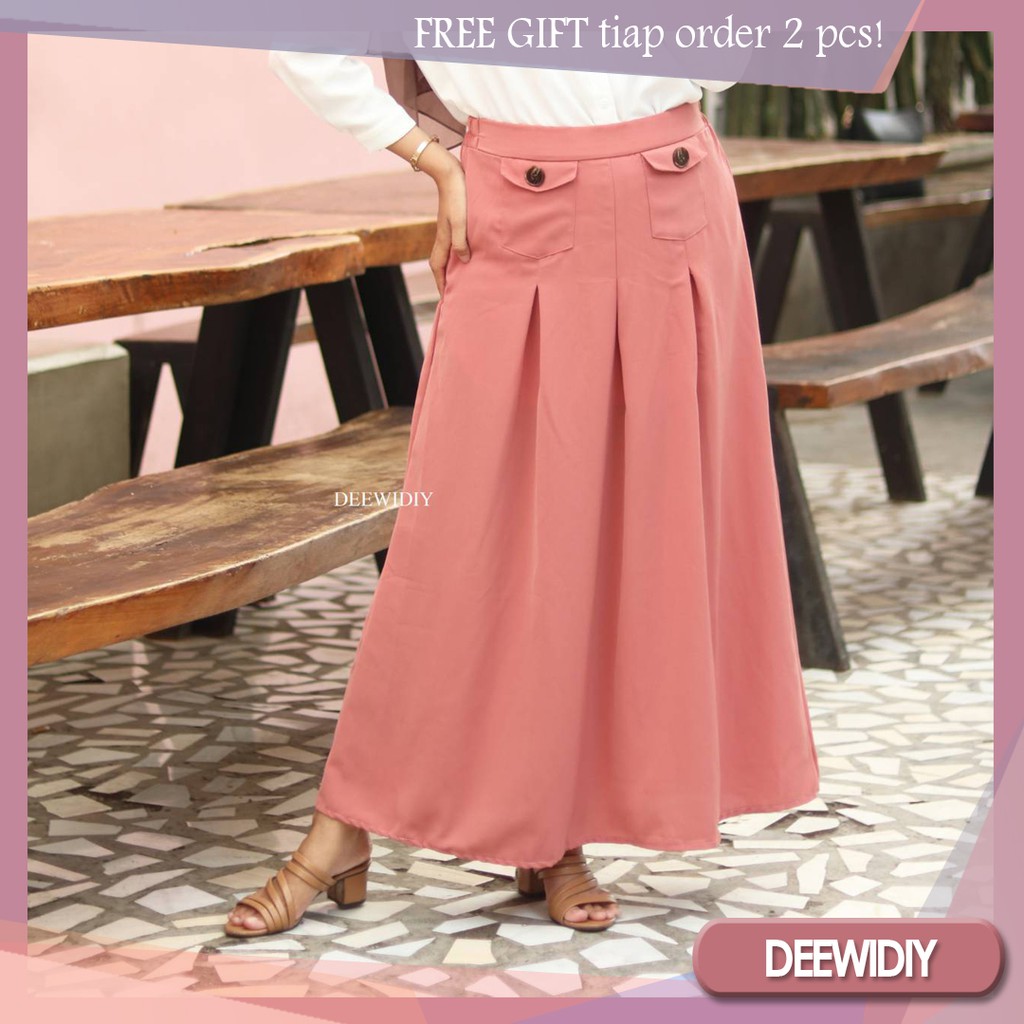 DEEWIDIY MEISA SKIRT ROK CASUAL FORMAL