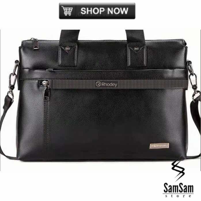 (IMPORT) OFFICE BAG POLO MENS | TAS KANTOR LAPTOP PRIA - Hitam