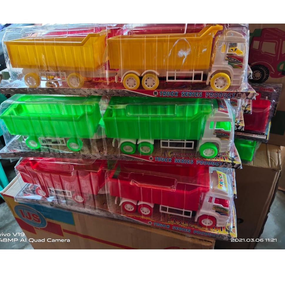 Jual Mainan Anak Truck Tronton Gandeng Plastik SNI Indonesia Shopee Indonesia