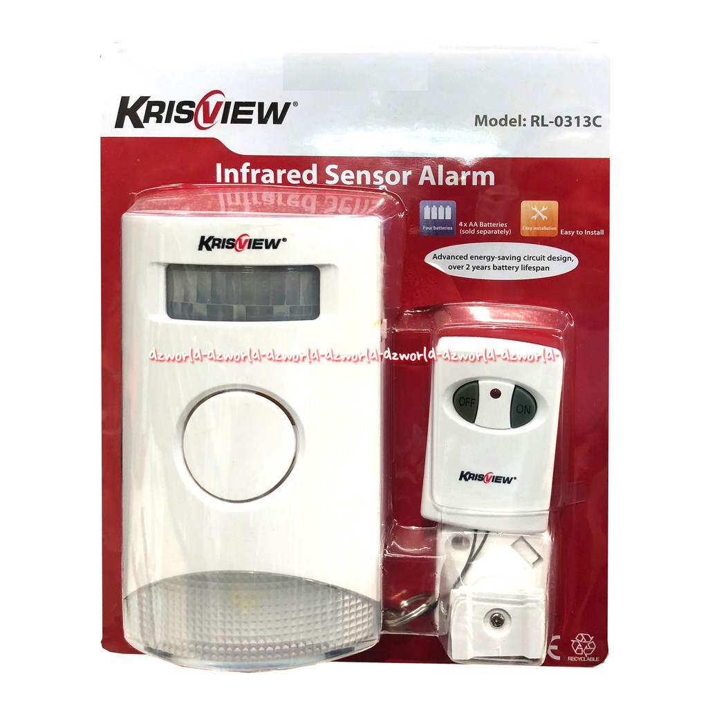 Krisview Infrared Sensor Alarm Alat Sensor Dengan Alarm Dan Remote Alarm Rumah