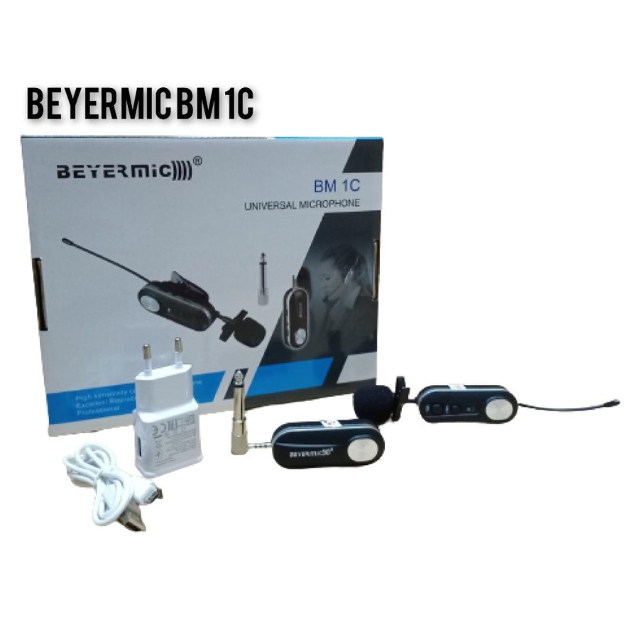 MIC WIRELESS KLIP ON BEYERMIC BM 1C WIRELESS MICROPHONE JEPIT