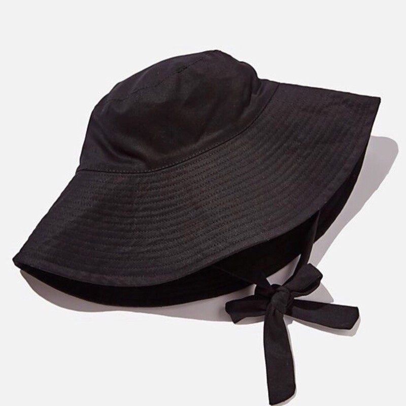 WIDE BUCKET HAT/TOPI BUCKET BESAR TALI PANJANG