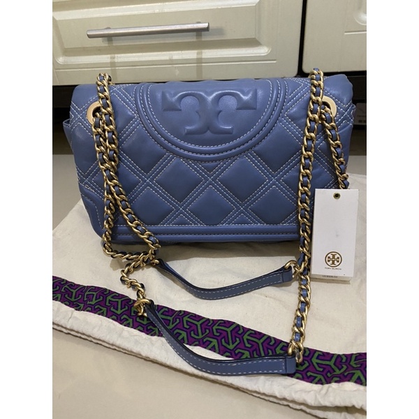 SOLD tory burch fleming soft medium shoulder preloved PL TB