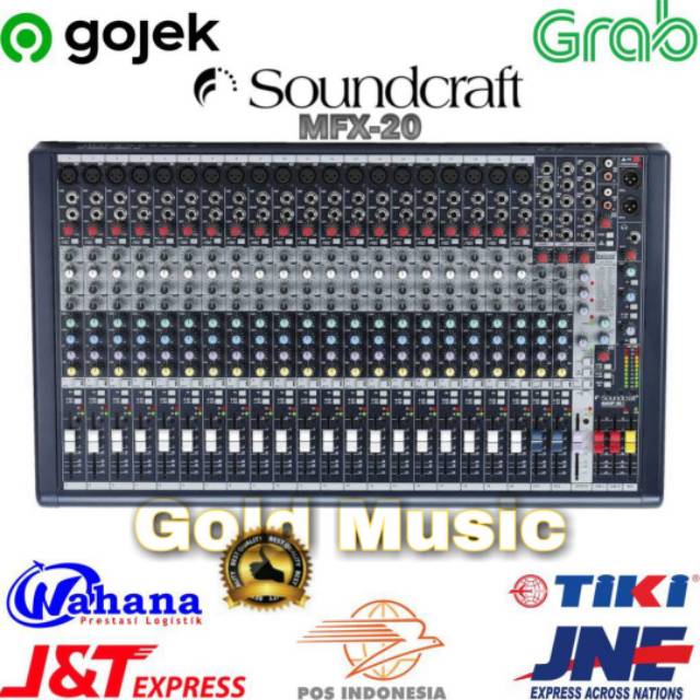Mixer Soundcraft MFX 20 - 2 20 Channel