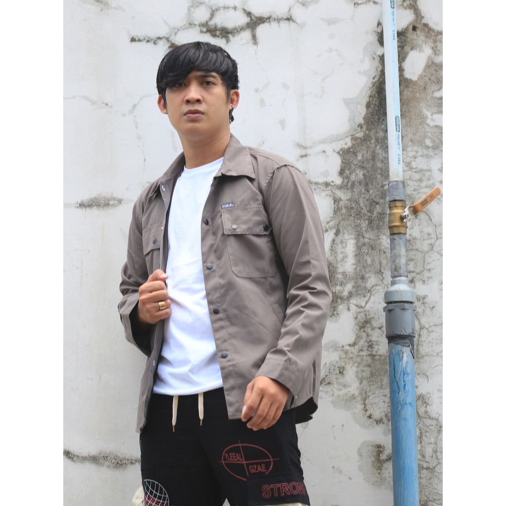 (Bisa COD) Jaket Semi Parka Kanvas TR//Trucker Canvas//Jaket Kanvas//Jacket Canvas-8