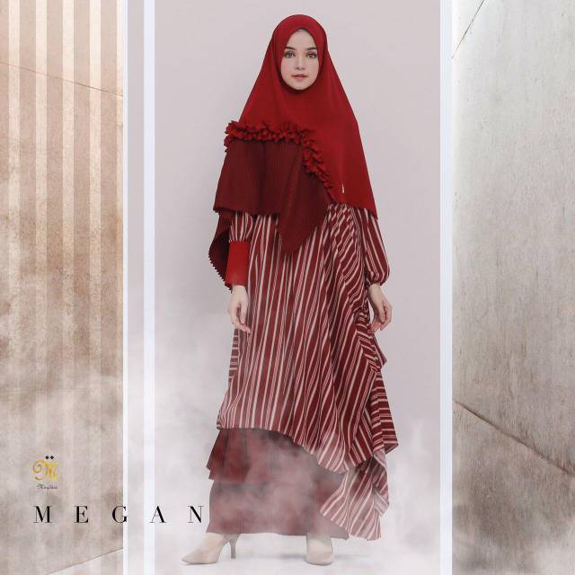 MAGDARA Megan Khimar Set Gamis Syari