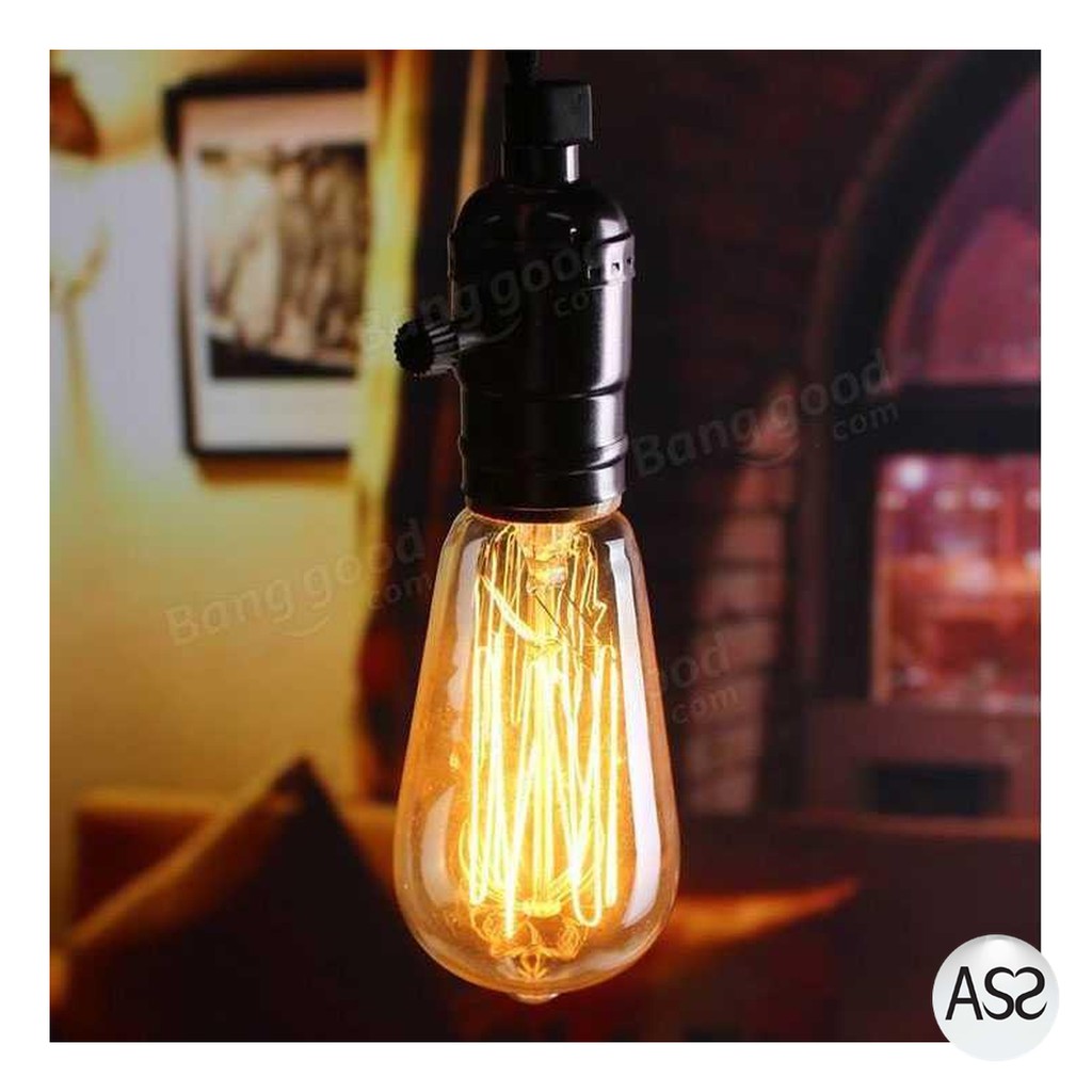 ASS Shop - Lampu Pijar Vintage Model Bohlam Edison - 60W - ST64