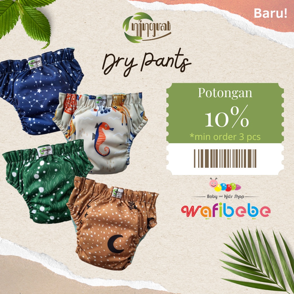 Ningrat Cloth Diaper Clodi Drypant Cepat Kering Popok Kain Modern Cuci Ulang Dry Pants Insert AIO All in One