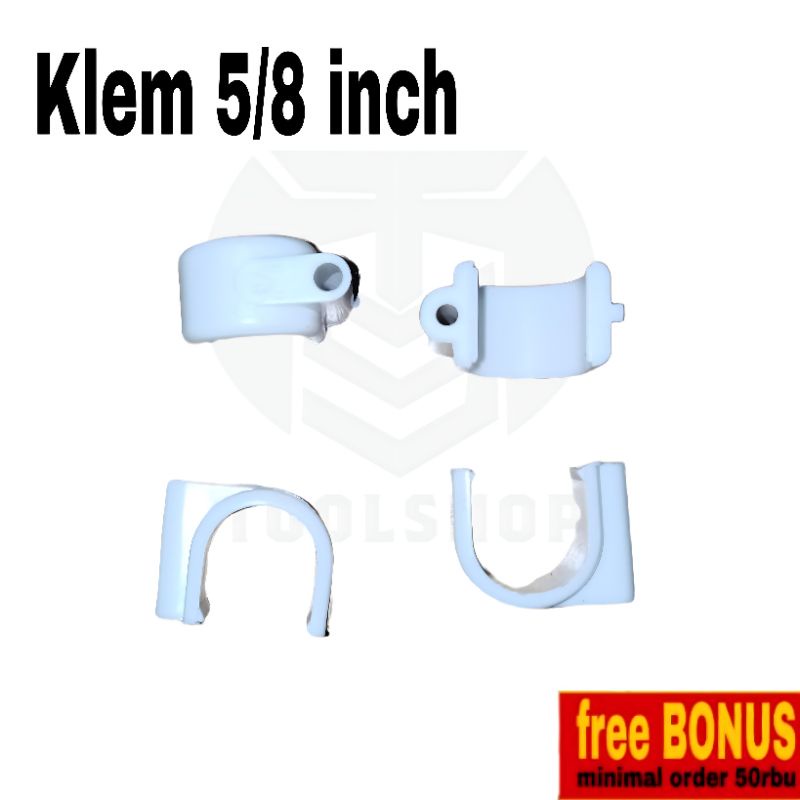 Klem pvc 5/8 Klem Pipa 1pcs