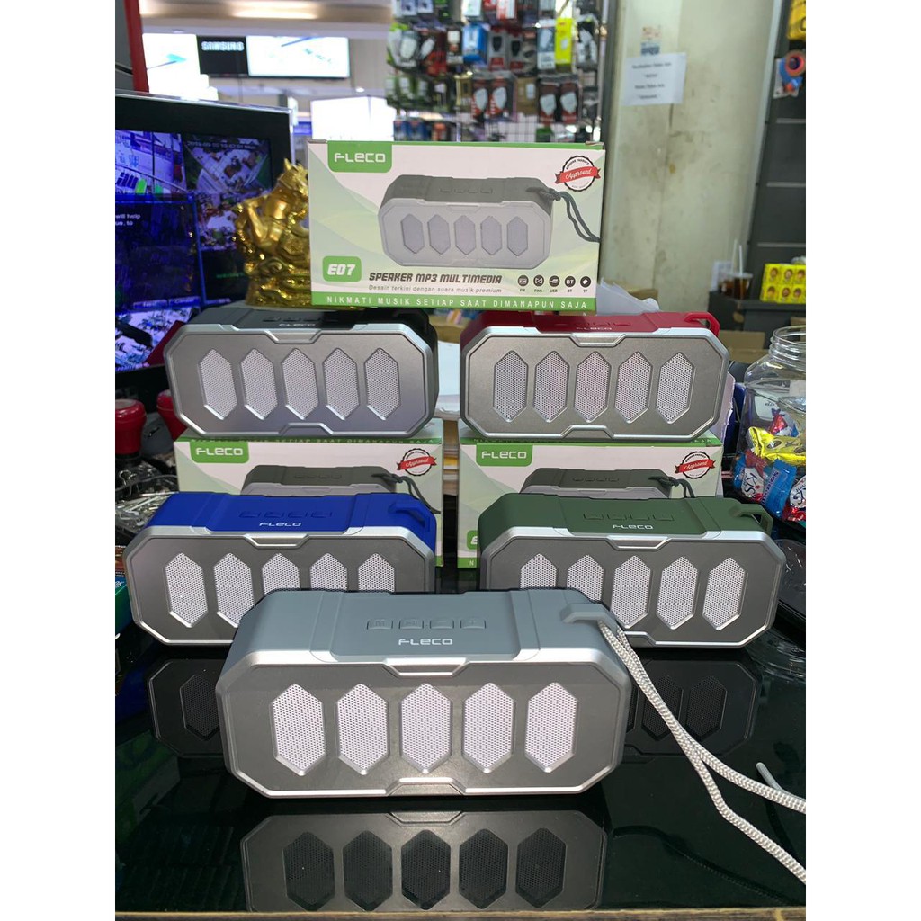 Speaker Bluetooth Fleco E07 WITH USB MICRO SD RADIO FM MP3 PLAYER