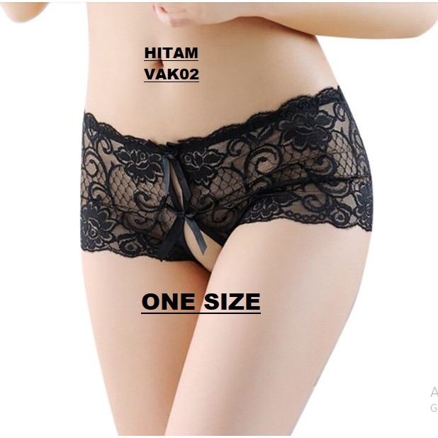 Celana Dalam Wanita Boxer Open Crotch VAK