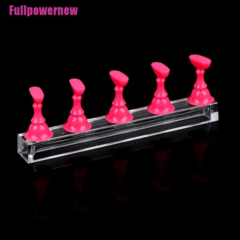 (KUKU) 1 Set Stand Display KUKU Palsu Bahan Alloy Untuk Latihan Manicure