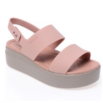 Sandal Wanita / Crocs Brooklyn Low Wedges Tali / Crocs BrookLyn / Sandal wedges