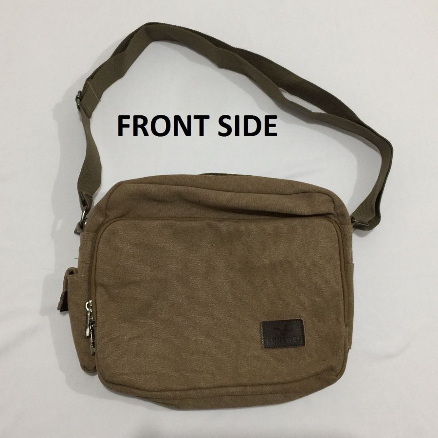 Trend-Tas Selempang Pria Kanvas Bodypack B534-HIJAU