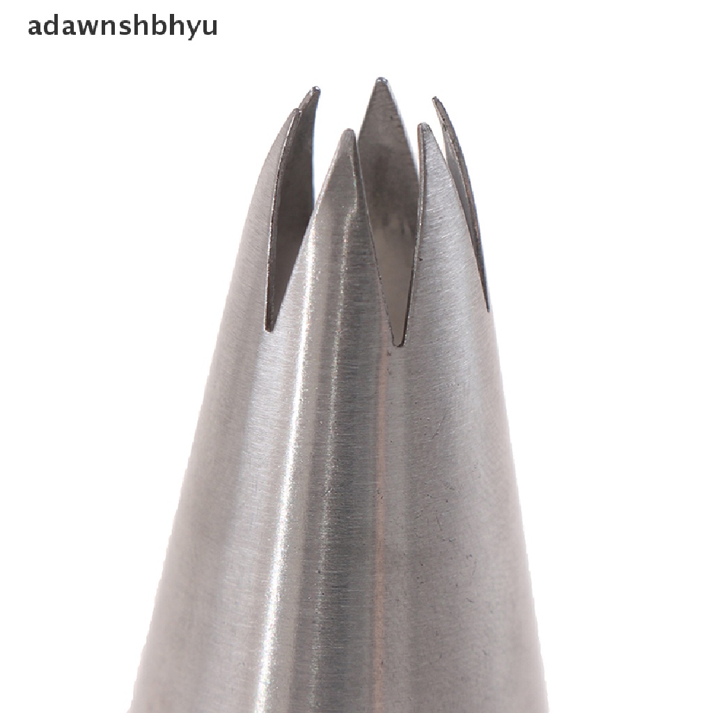 Adawnshbhyu 1Set Medium Icing Piping Pastry Nozzle Tips Alat Baking Nozel Stainless Steel