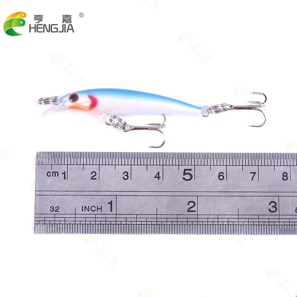 Wholesale HENGJIA 24Pcs/Lot Minnow Umpan Pancing 5cm 2.1g Swimbait Mini Fishing Lure Bass Ikan Bait