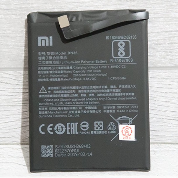 XIAOMI BATRE BN SERIES ORIGINAL BN 30/31/34/35/36/37/40/41/42/43/44/45/46/47/48 ALL TYPE