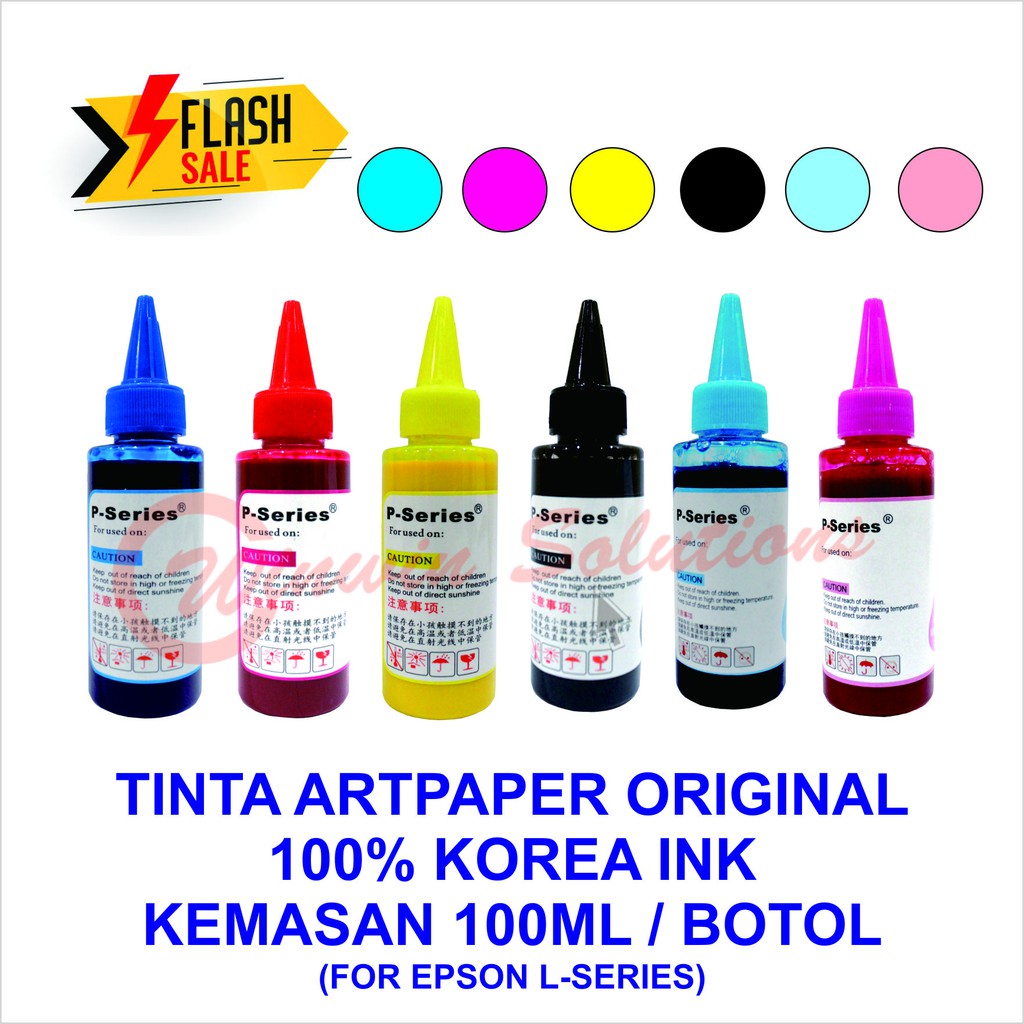 Tinta Photo 664 Art Paper Epson L121 L120 L1300 L1455 L1800 T1100 L805