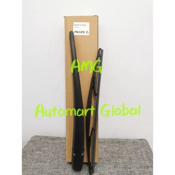 wiper arm belakang karet wiper mazda 2 komplit