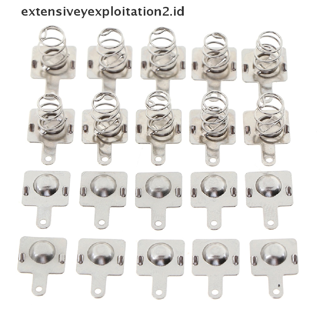 (Hotter) 1per10pasang Plat Metal Pengganti Aa/Aaa