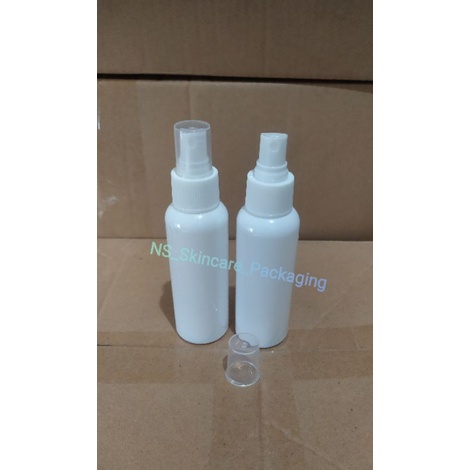 Botol spray 100ml putih tutup putih