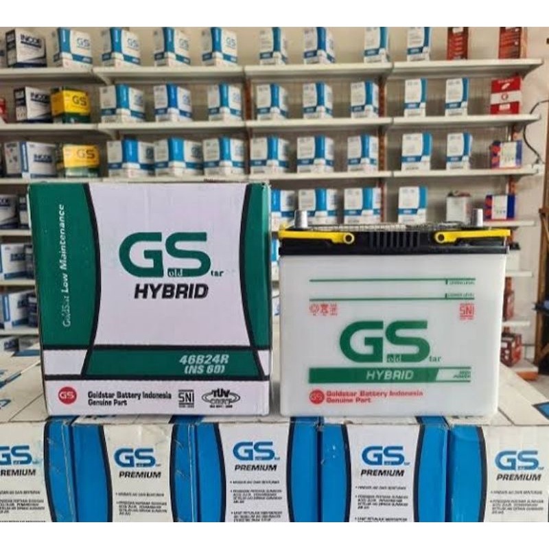 AKI BATERAI BASAH GS GOLDSTAR HYBRID NS60/46B24R AVANZA XENIA TERIOS