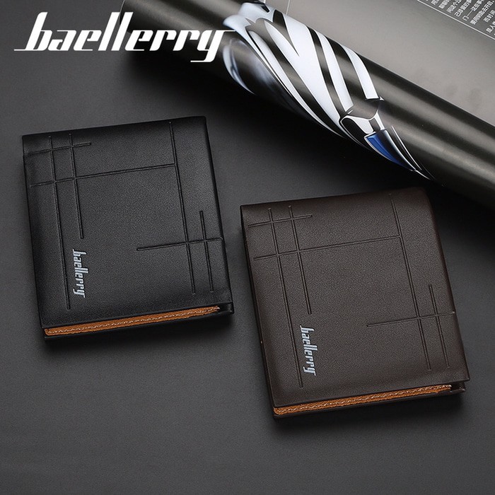 Dompet Pendek Lipat Kulit Pria Baellerry Wallet D0032