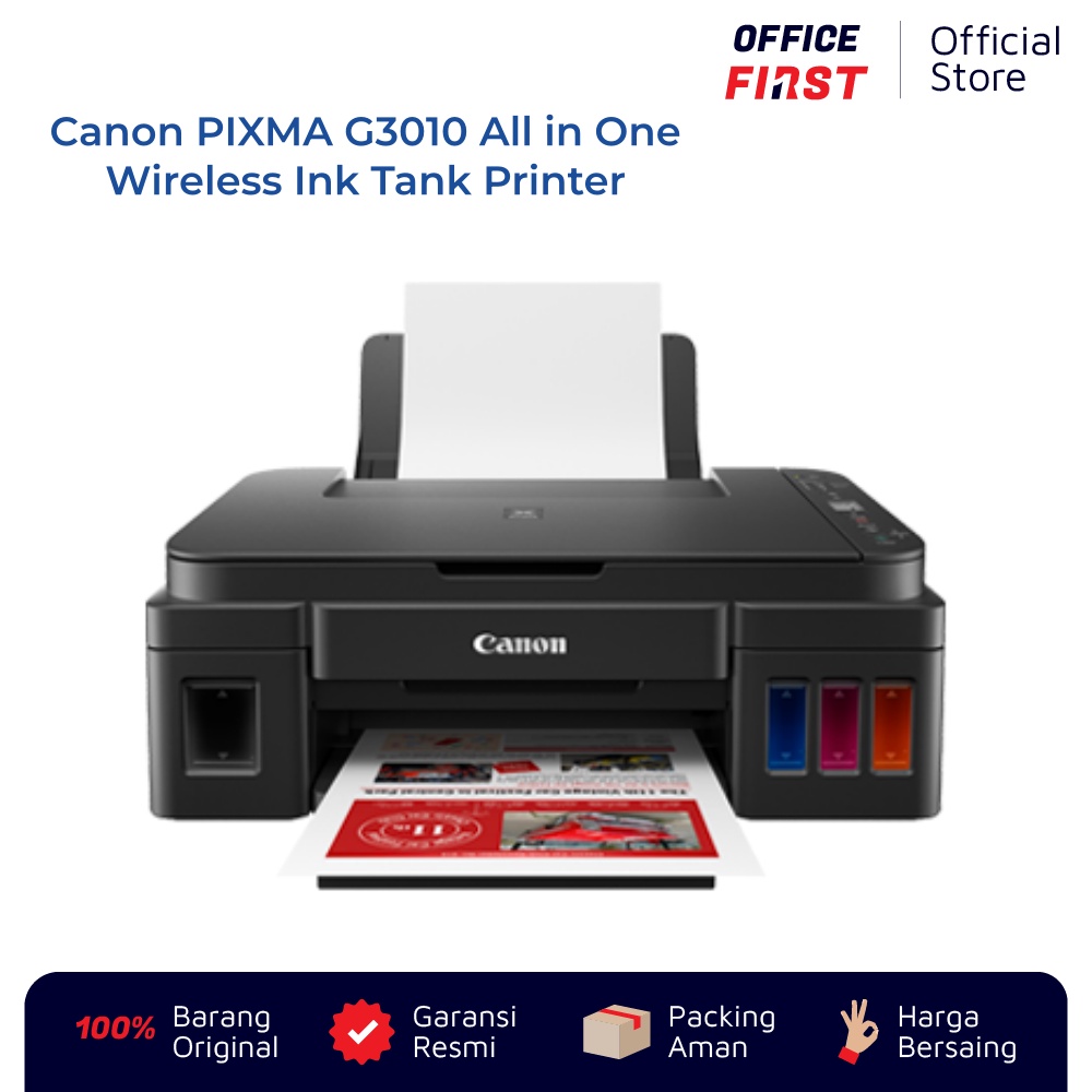 Printer Canon PIXMA G3010 - All in One - Wireless / WiFi - Ink Tank