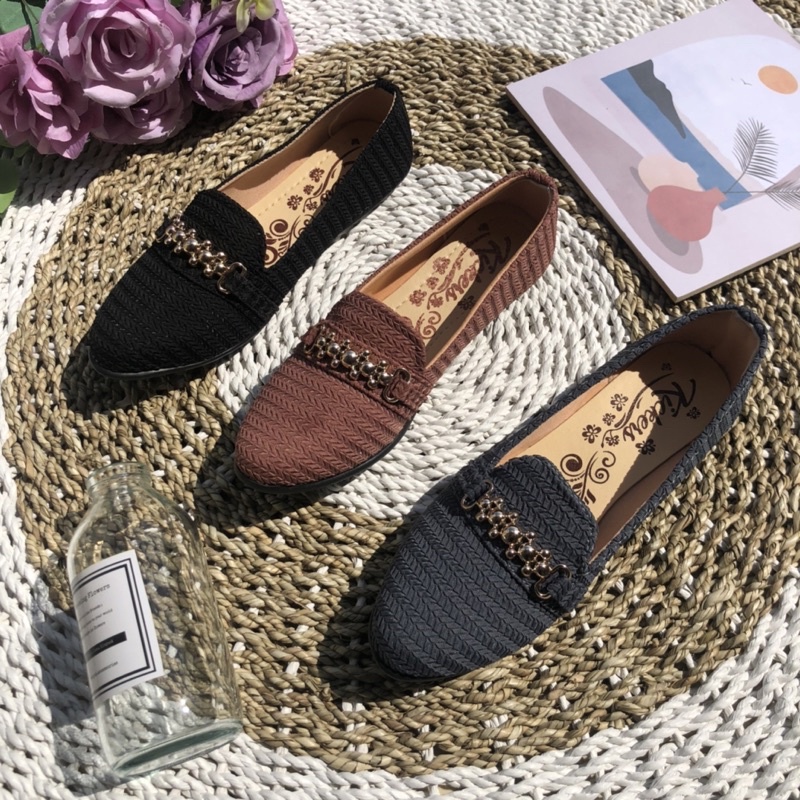 SEPATU FLATSHOES RAJUT WANITA KOREA MODERN TERLARIS TERMURAH BARU FENI SHOES FLATSHOES FLAT SHOES RAJUT SEPATU WANITA TERKINI SELOP WANITA BALET RAJUT IMPORT ERBARU KEKINIAN FLATSHOES CEWEK CASUAL SANTAI SLIPON